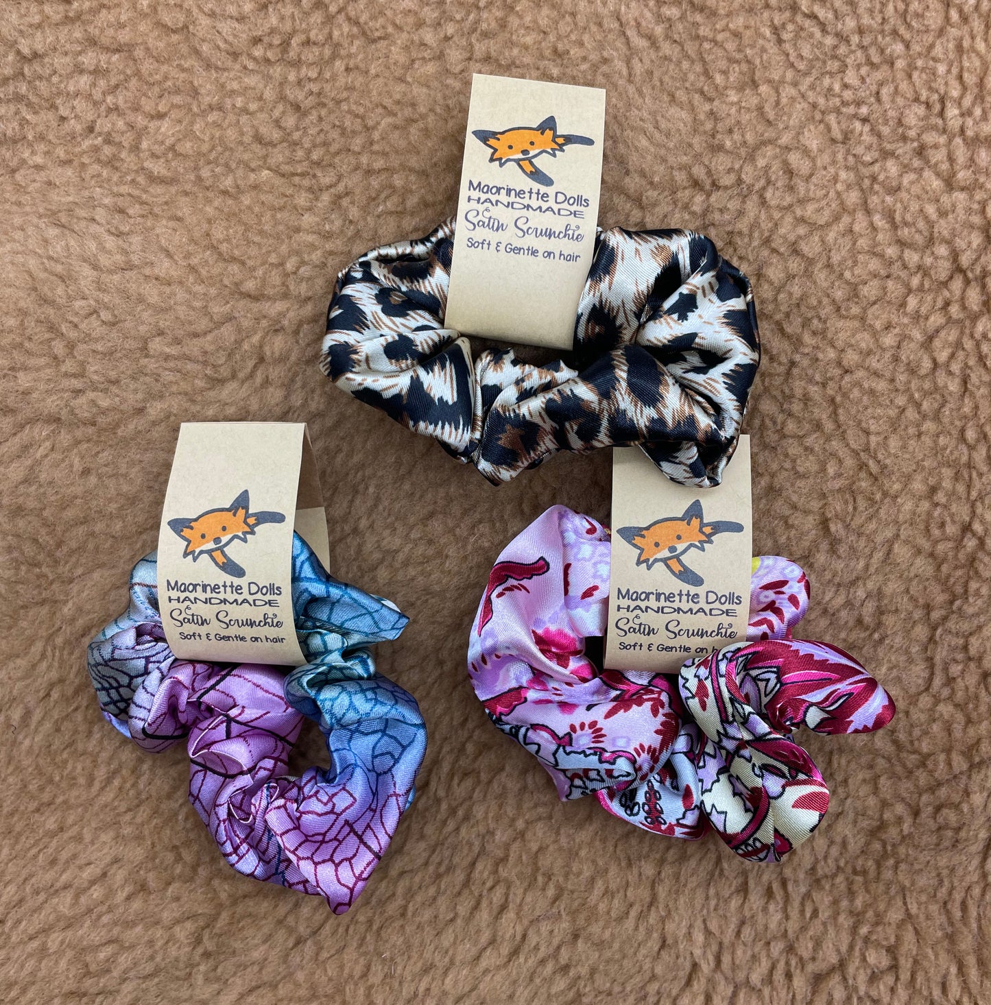 3 Pack Handmade Scrunchies