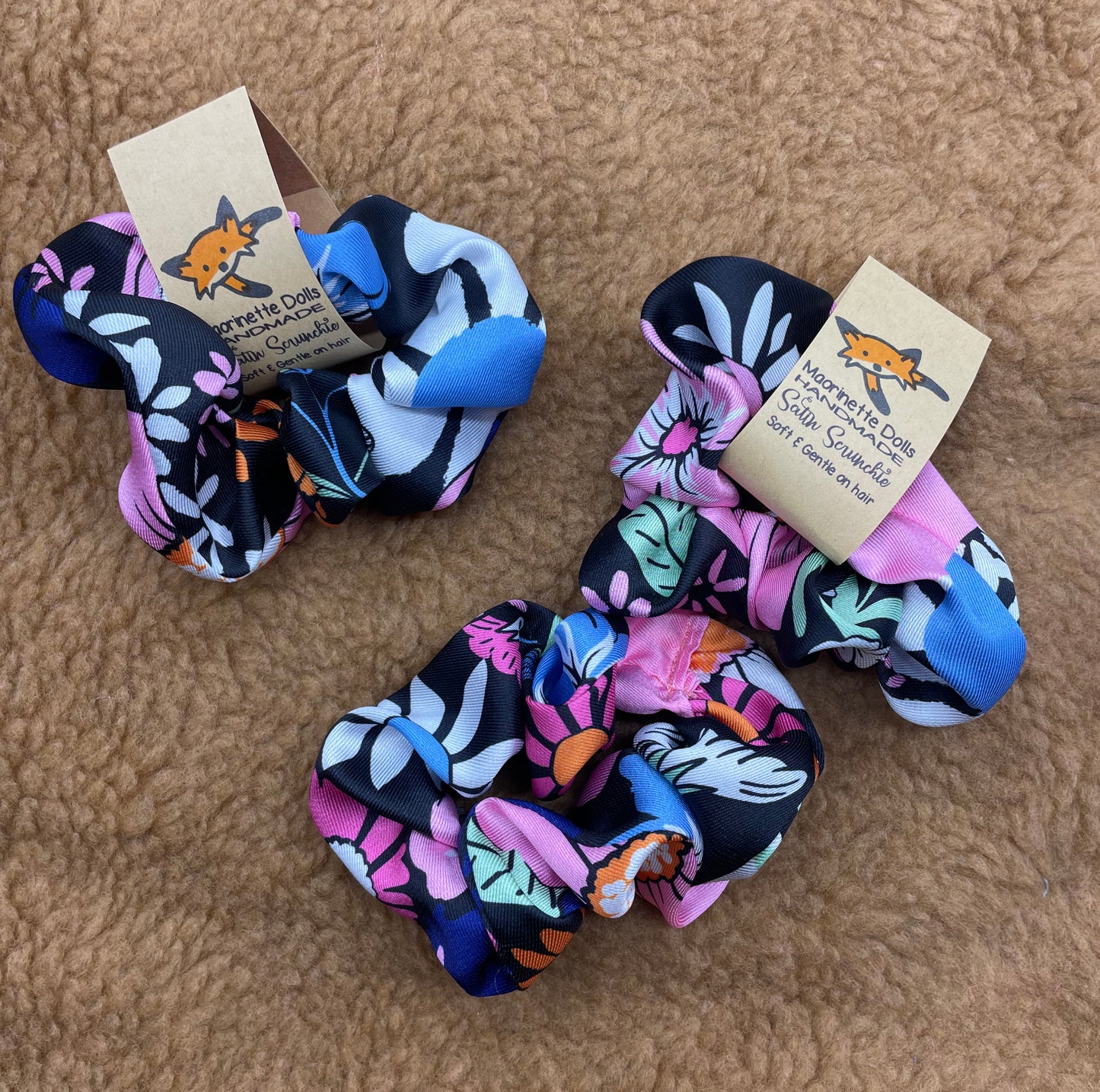 Floral Handmade Scrunchie