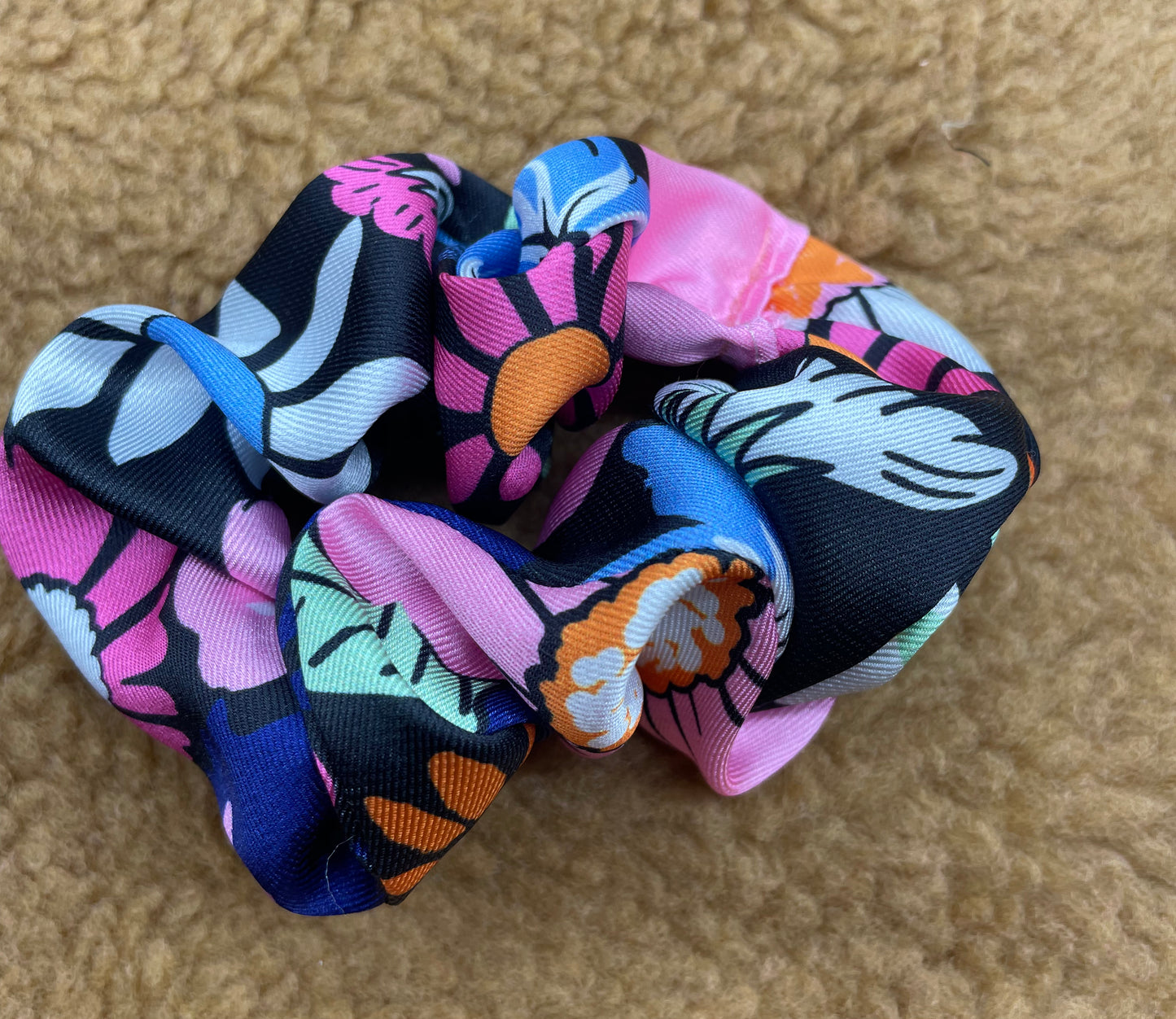 Floral Handmade Scrunchie