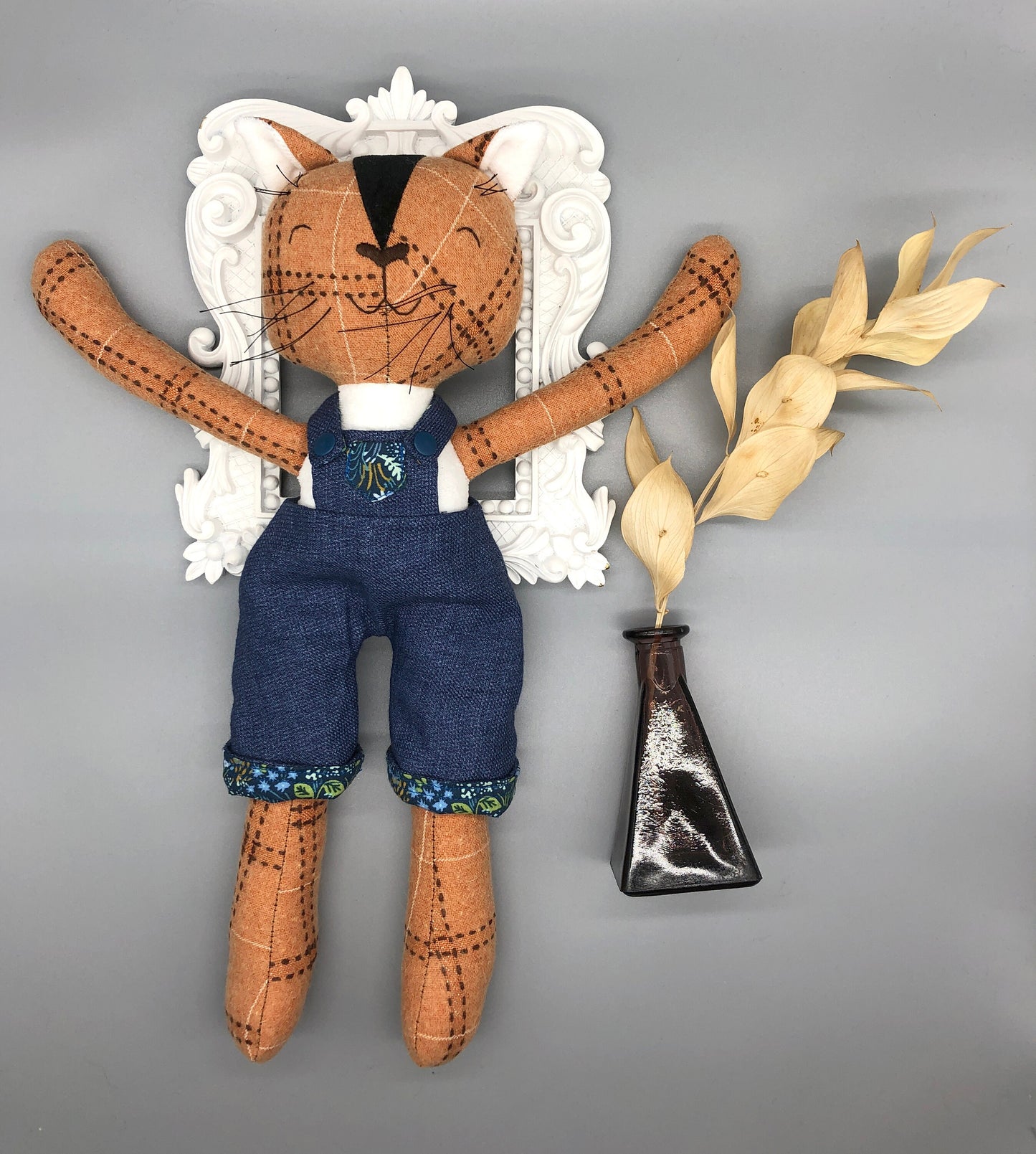 REVERSIBLE overalls for Maorinette Dolls - Handmade