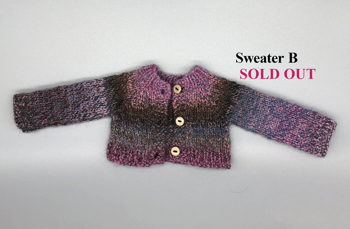 Sweater C - Handmade knit Doll SWEATER for Maorinette DOLLS