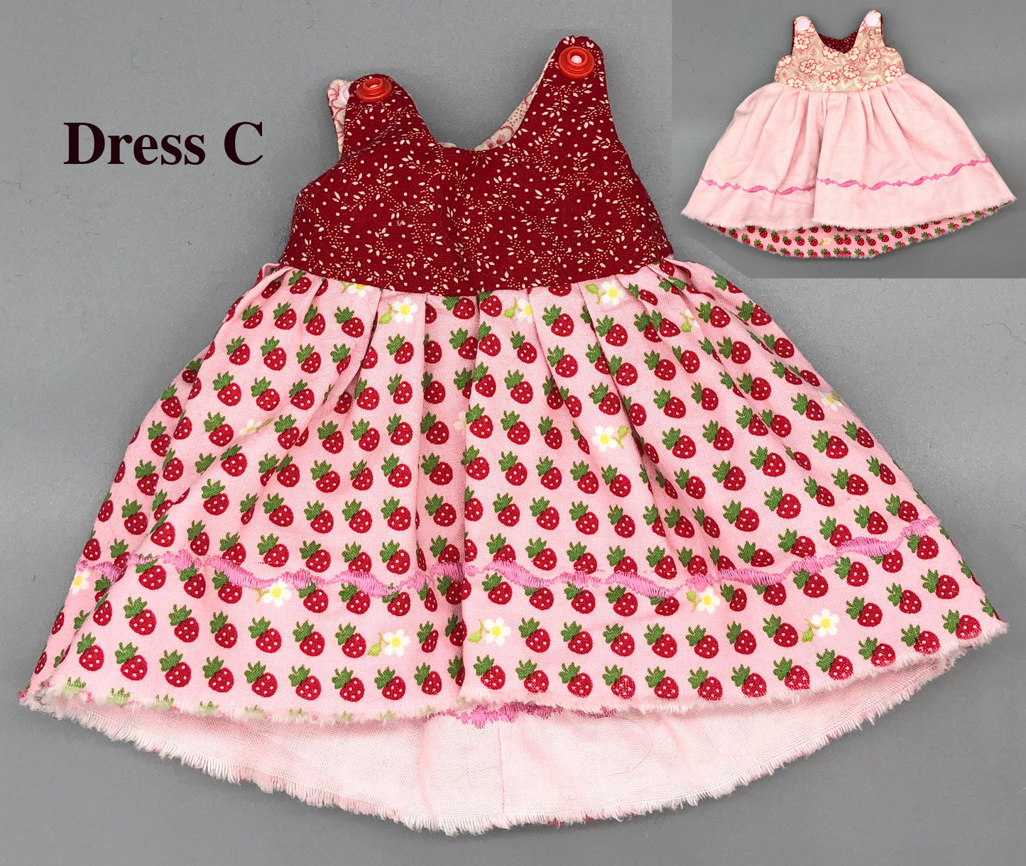 REVERSIBLE Dress for Maorinette Dolls - Handmade