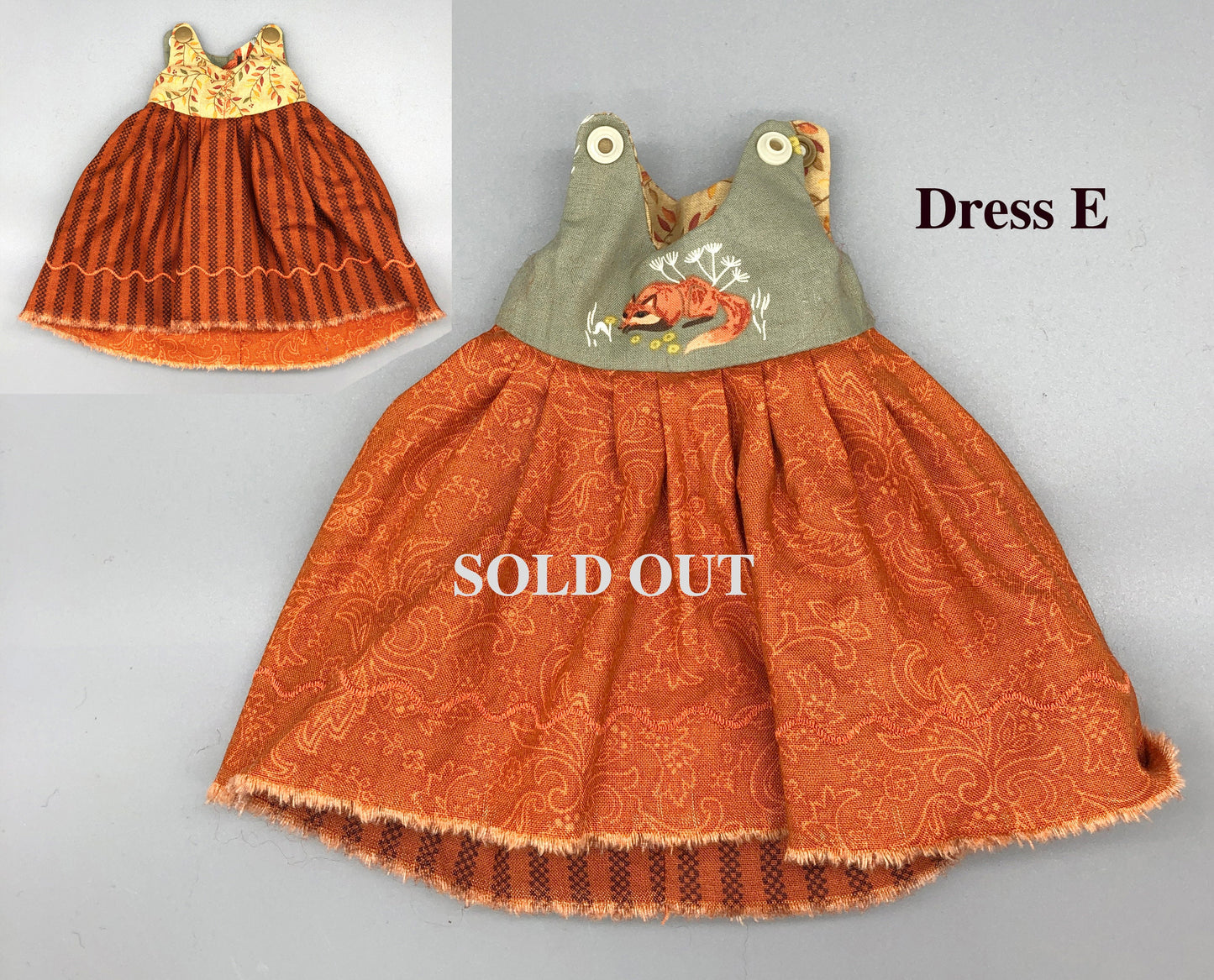 REVERSIBLE Dress for Maorinette Dolls - Handmade