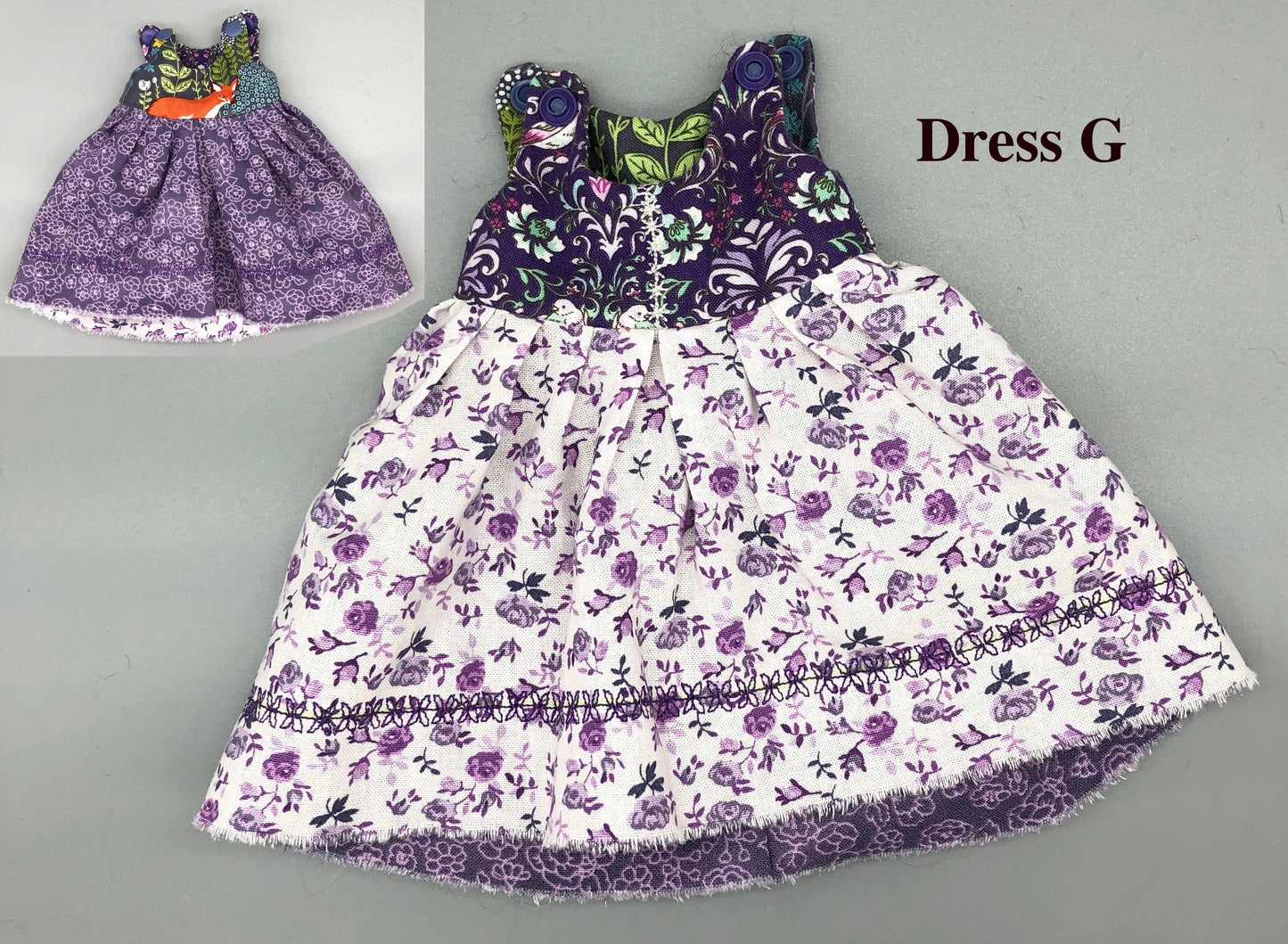 REVERSIBLE Dress for Maorinette Dolls - Handmade