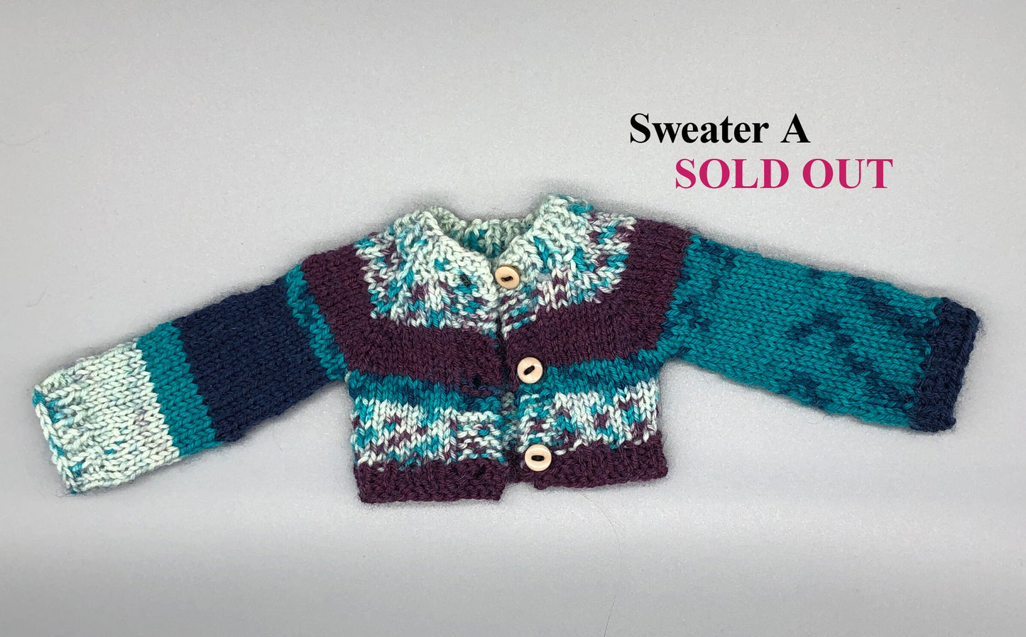 Sweater C - Handmade knit Doll SWEATER for Maorinette DOLLS