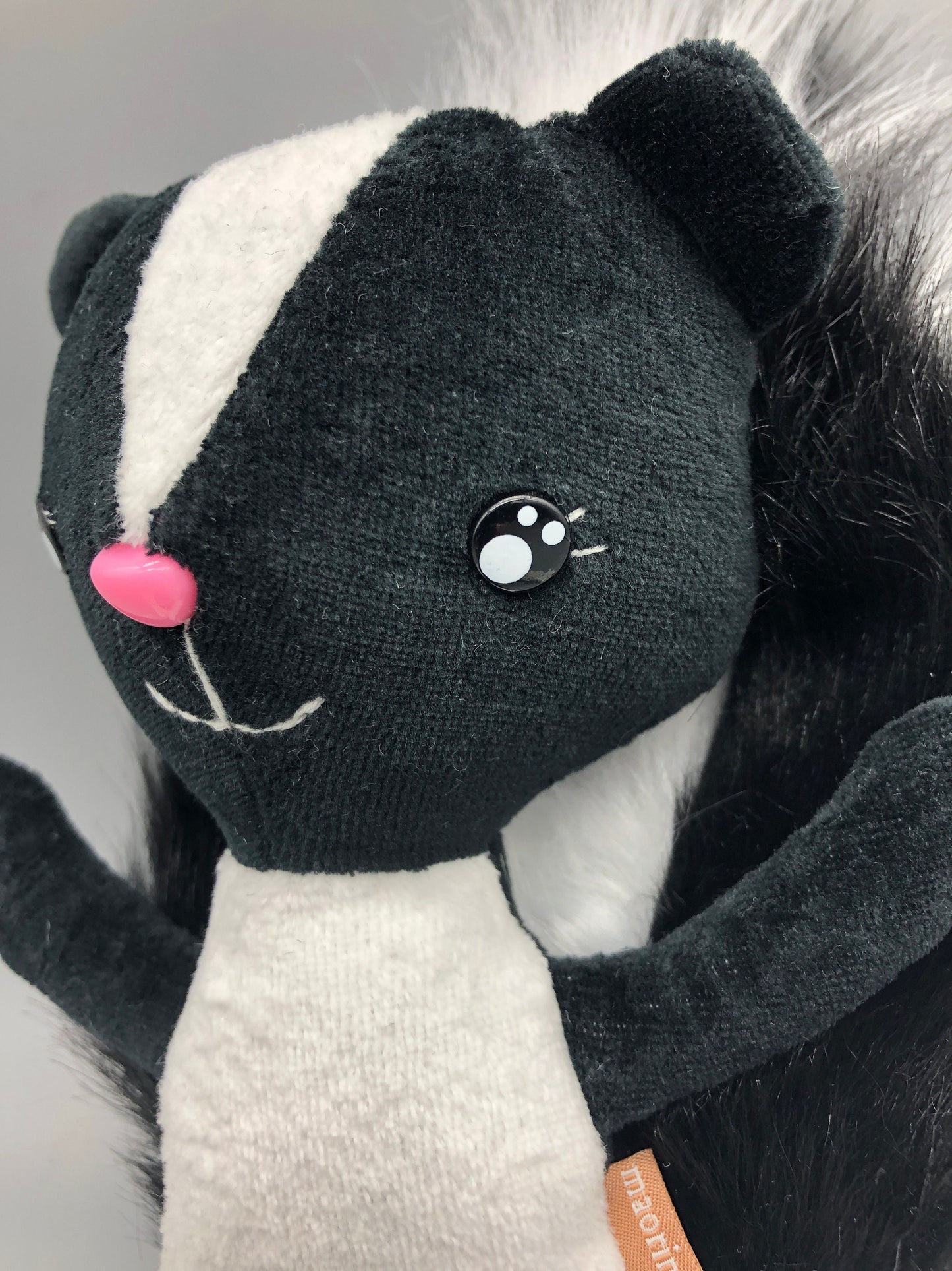 Handmade BABY SKUNK Doll, "PEPITO", Stuffed skunk, stuffed animals, boy doll, baby animals, skunk toys, gift for kids, skunk plushie