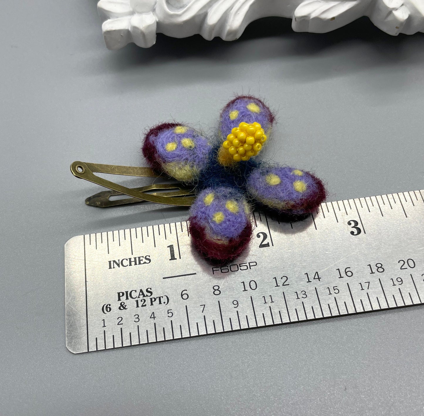 Needle Felted Flower Barrettes, hair flowers, Pair of flower Barrettes, Children's Hair accessories, hair clips, wool felted, hair snap clip, flower barrettes, needle felted flowers