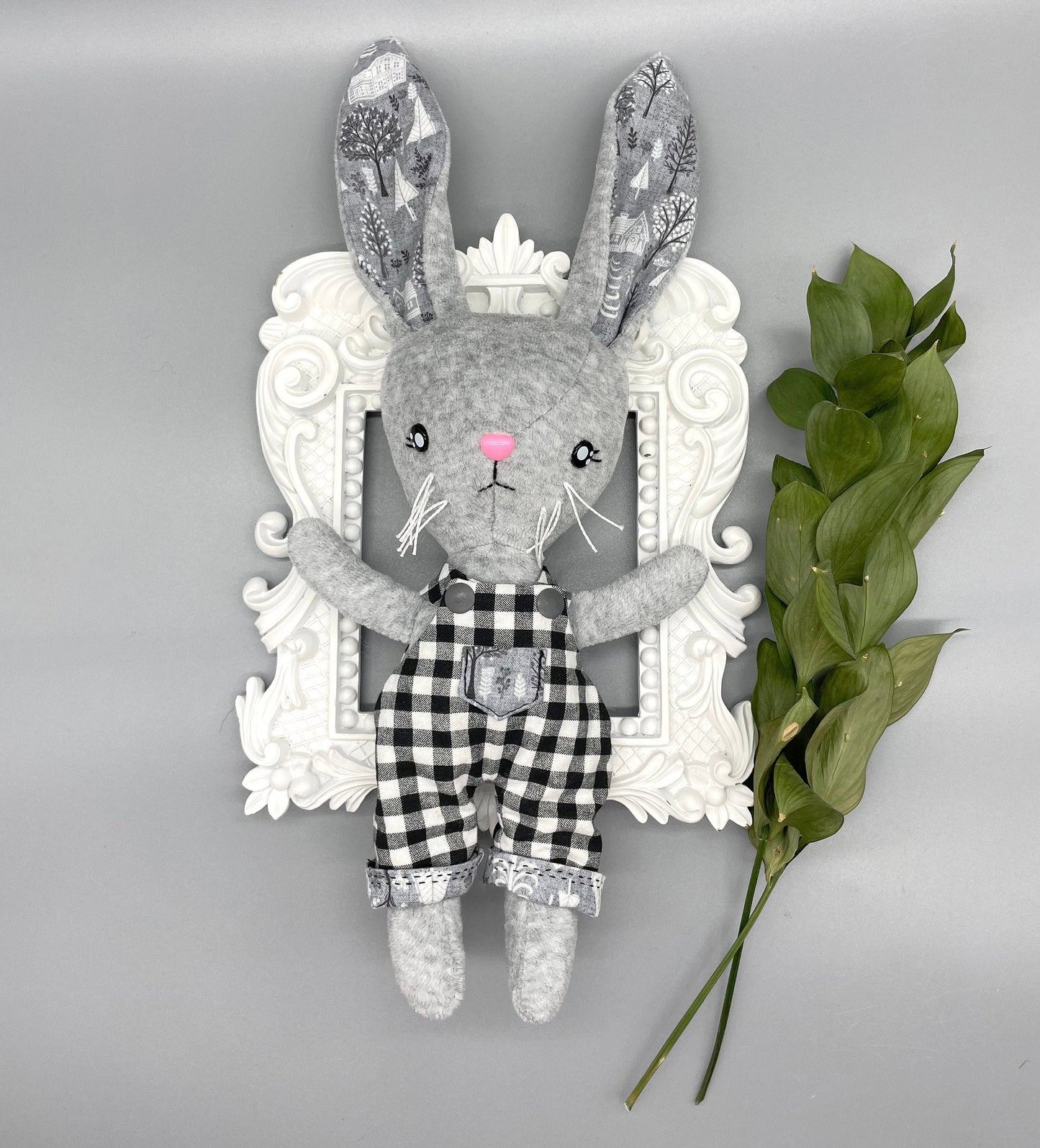 Handmade Bunny, "ALFIE", stuffed animals, easter gifts, gifts for kids, boy dolls, velveteen rabbit, stuffed rabbit