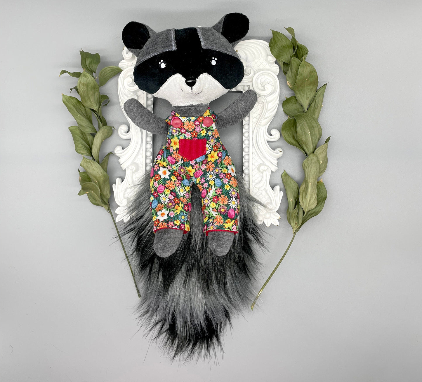 Handmade BABY RACCOON Doll, Stuffed raccoon, stuffed animals, boy doll, raccoon doll, raccoon toy, trash panda, gift for kids, doll, unique