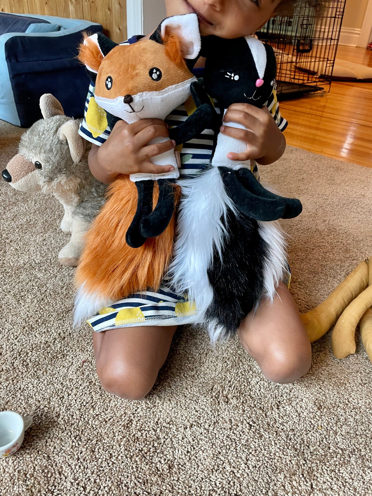 Handmade BABY FOX Doll, fox plushie, stuffed animal, boy doll, stuffed foxes, foxy, gift for kids, fox pup, baby foxes, toy fox