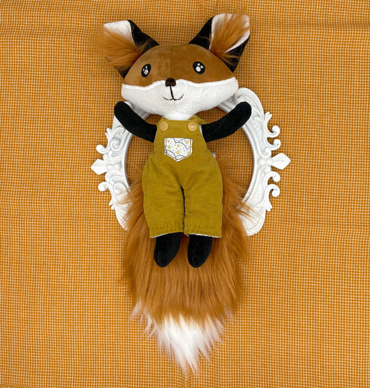 Handmade BABY FOX Doll, fox plushie, stuffed animal, boy doll, stuffed foxes, foxy, gift for kids, fox pup, baby foxes, toy fox