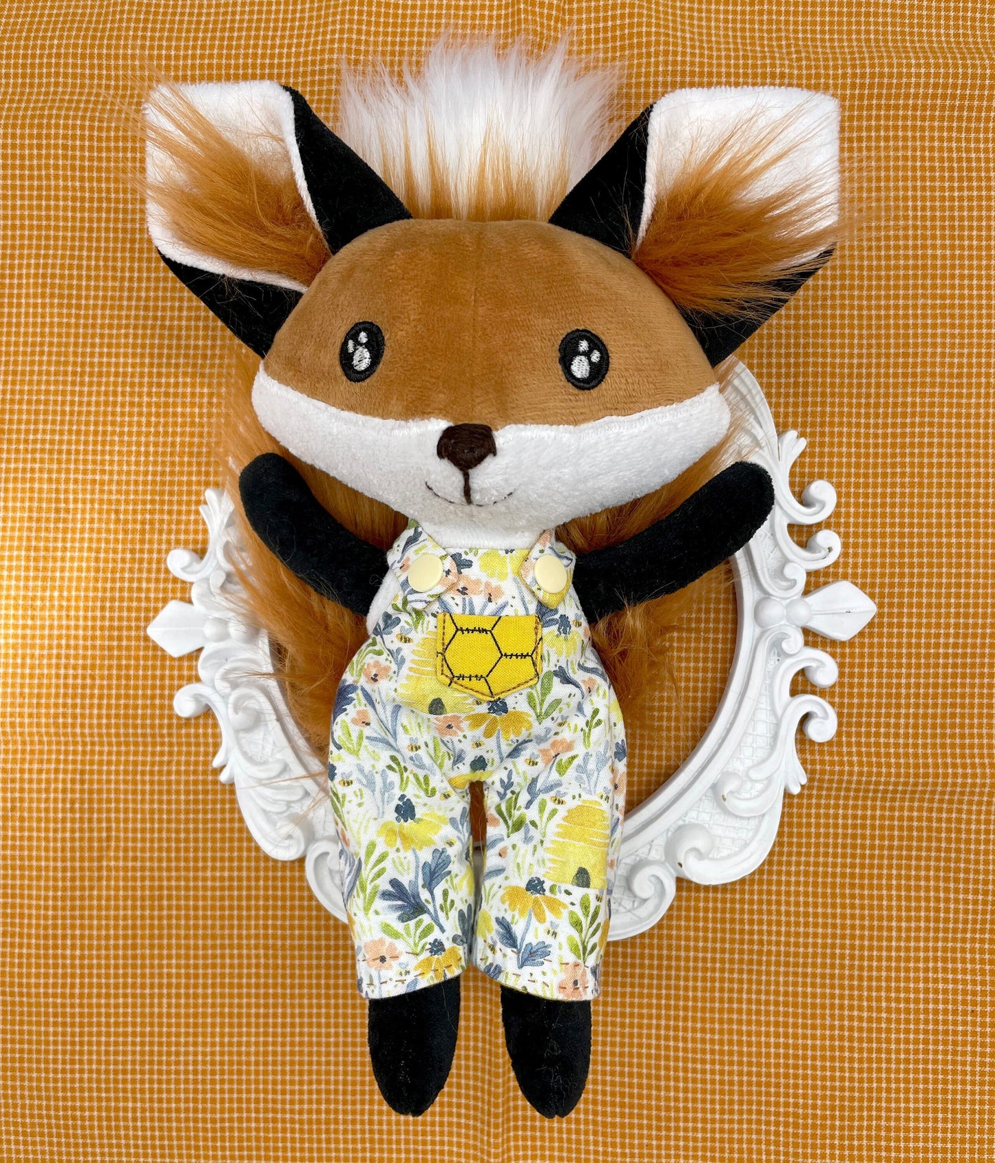 Handmade BABY FOX Doll, fox plushie, stuffed animal, boy doll, stuffed foxes, foxy, gift for kids, fox pup, baby foxes, toy fox