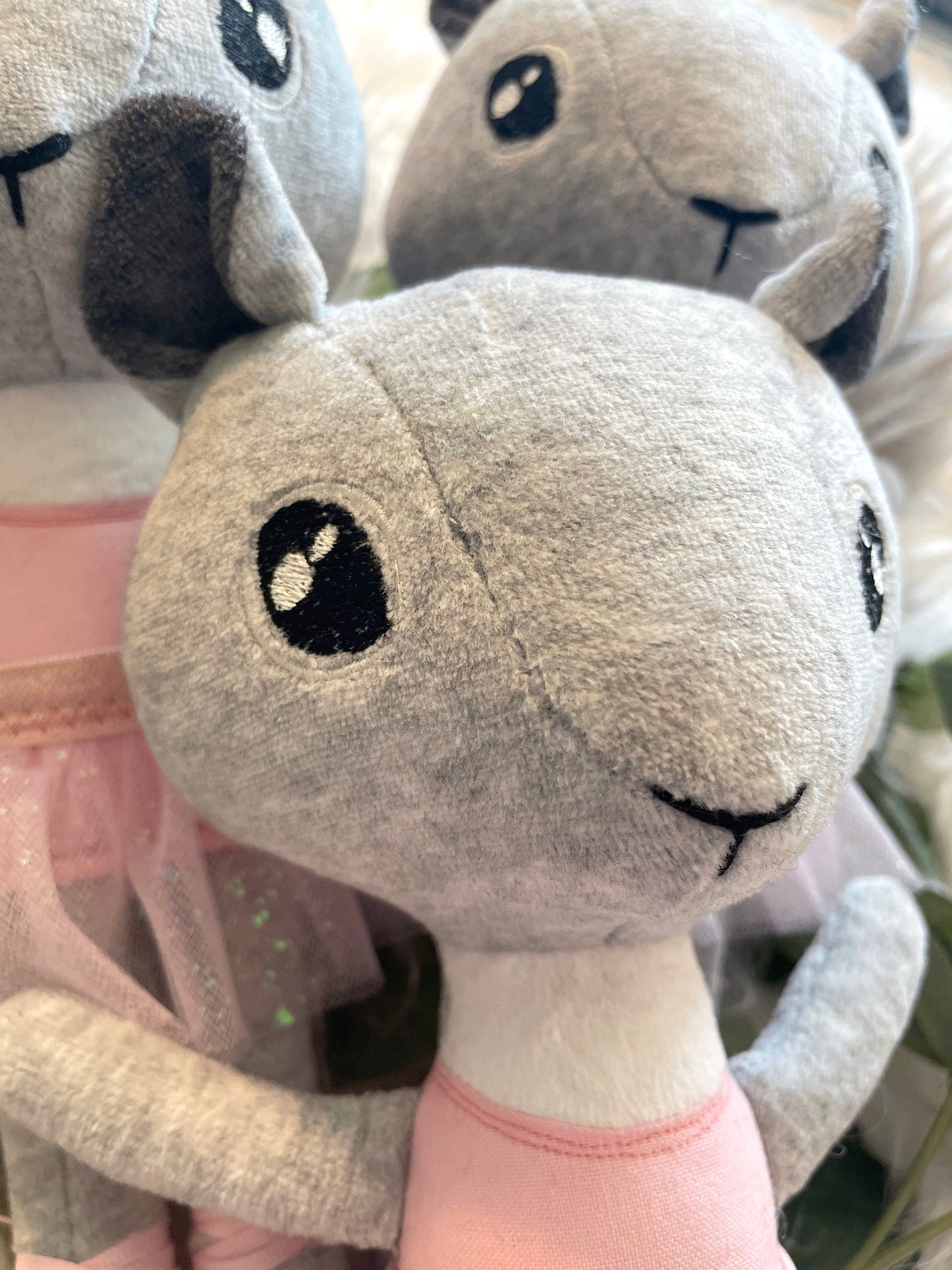 SQUIRREL BALLERINA Doll, plushie, stuffed animal, ballet, gift for kids, furry, pink, tutu, heirloom, lovies, art, ballet slippers, handmade