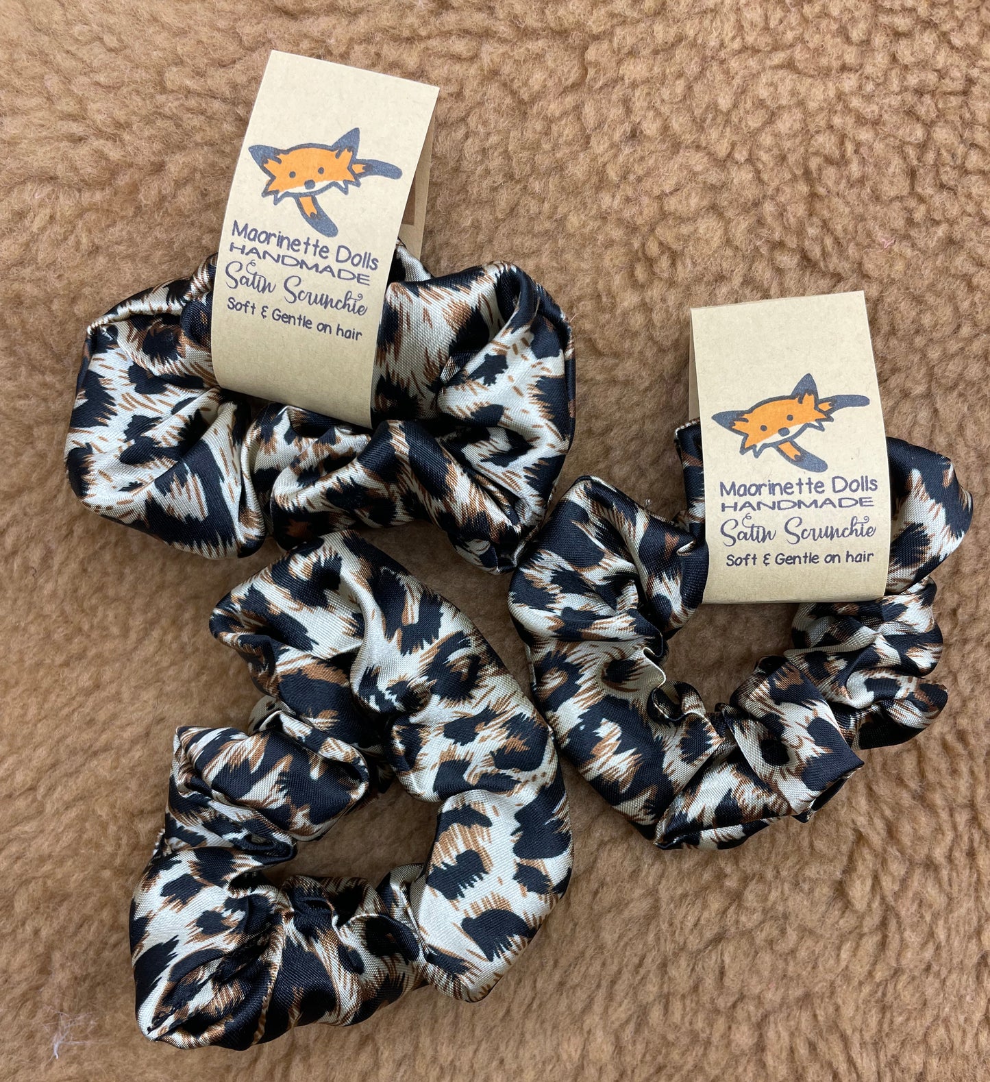 Leopard Handmade Scrunchie