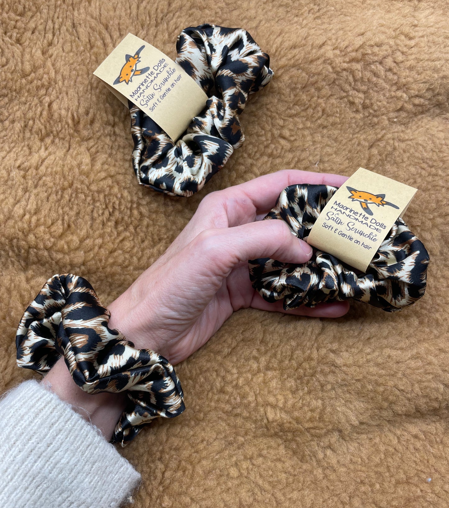 Leopard Handmade Scrunchie