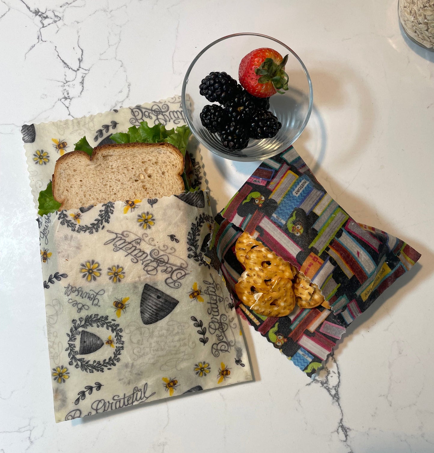 Sandwich Bag Reusable Beeswax Food Wrap