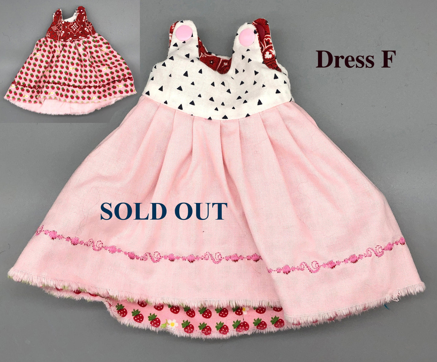 REVERSIBLE Dress for Maorinette Dolls - Handmade