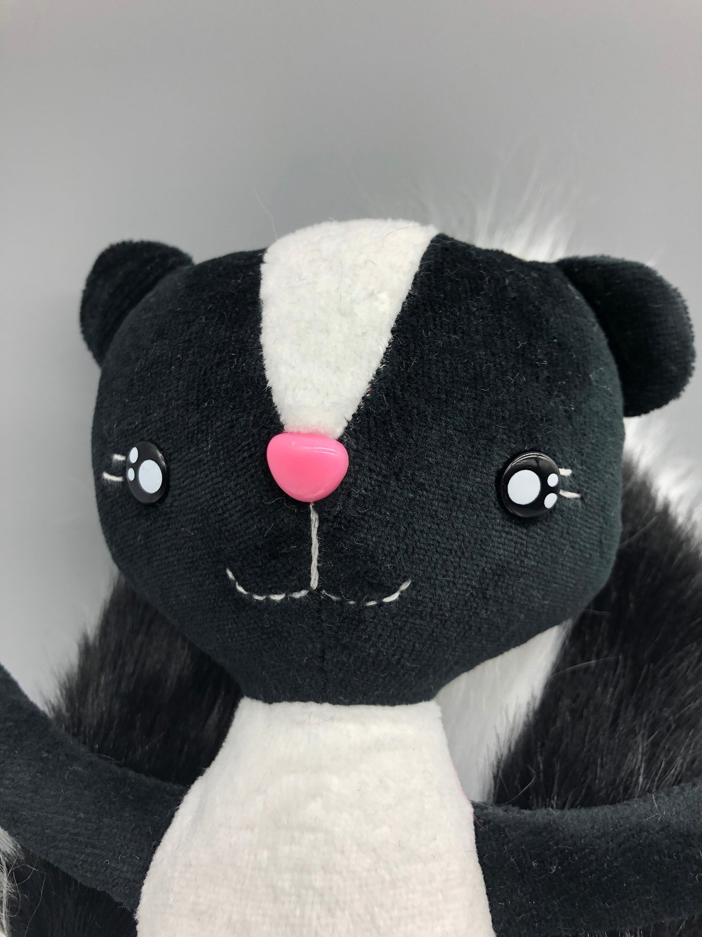 Handmade BABY SKUNK Doll, "PEPITO", Stuffed skunk, stuffed animals, boy doll, baby animals, skunk toys, gift for kids, skunk plushie